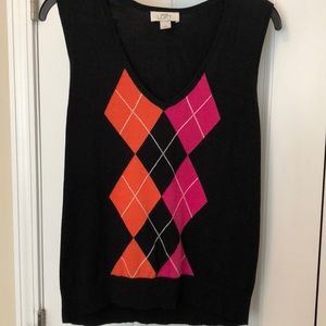Loft Argyle Sweater Vest